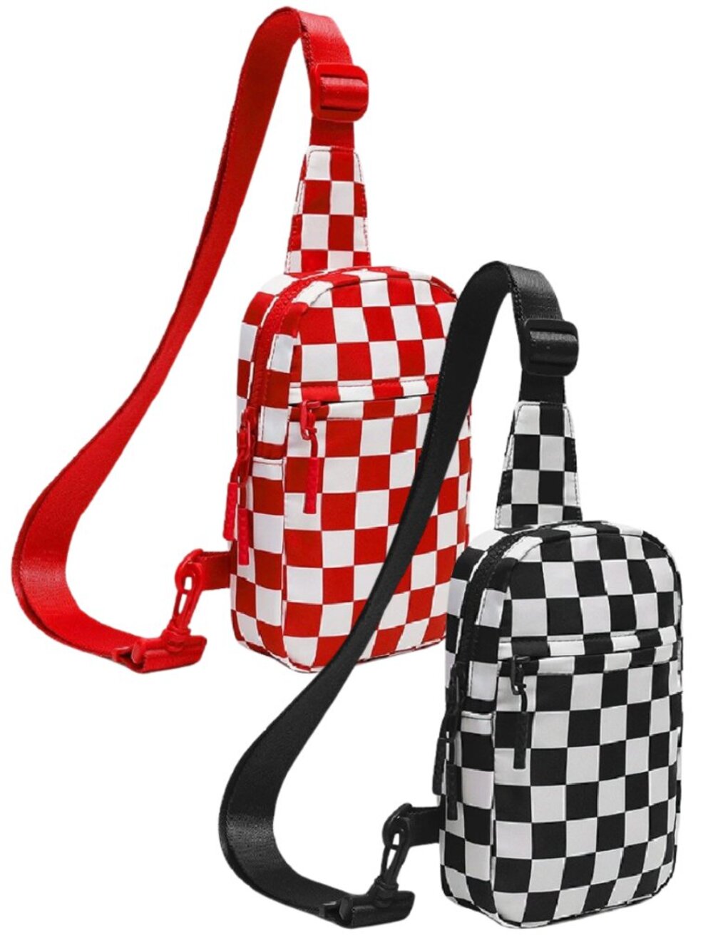 Checkered Sling Bag Crossbody Belt Bag Fanny Pack NEW Boutique